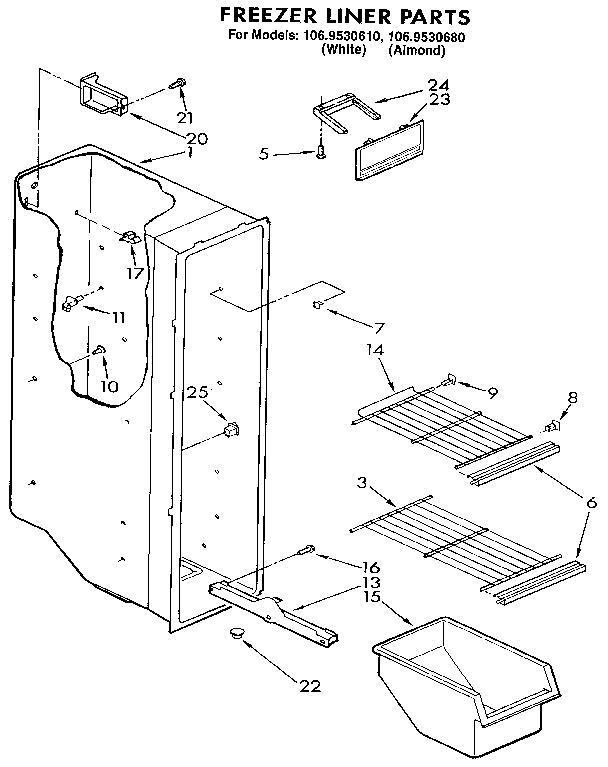 Freezer liner