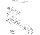 Kenmore 1069530680 ice bucket/auger diagram