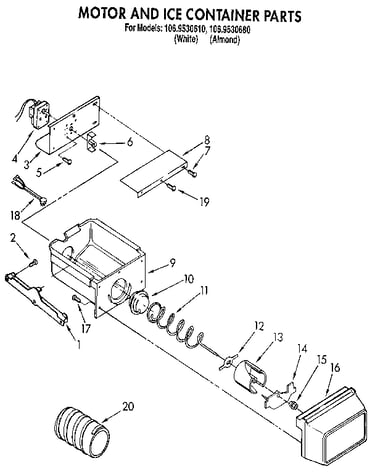 Ice bucket/auger