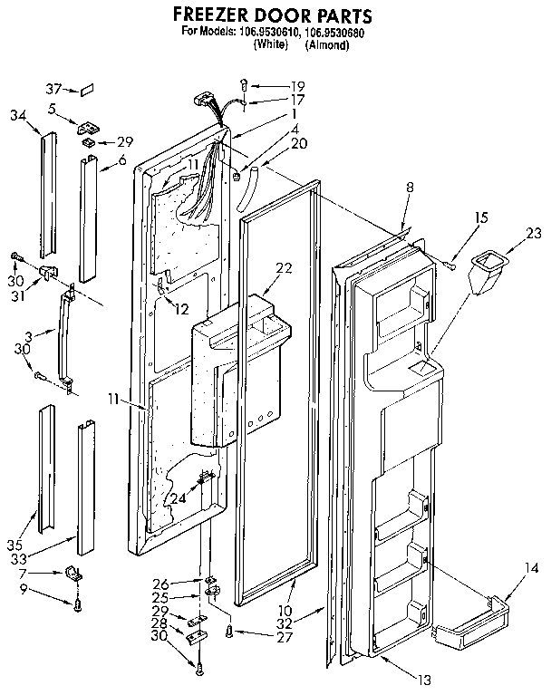 Freezer door