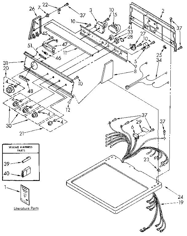 Top and console parts