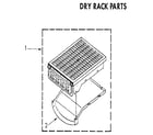 Kenmore 11097293800 dry rack parts diagram