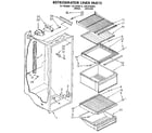 Kenmore 1069430210 refrigerator liner diagram