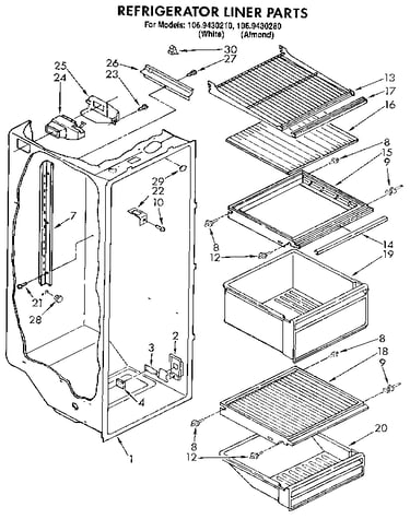 Refrigerator liner