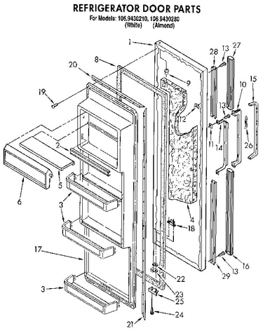 Refrigerator door