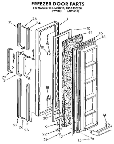 Freezer door