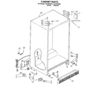 Kenmore 1069535580 cabinet parts diagram