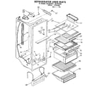 Kenmore 1069535580 refrigerator liner diagram