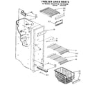 Kenmore 1069535580 freezer liner diagram