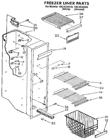 Freezer liner