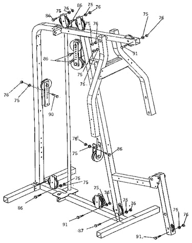 Cable retainers detail