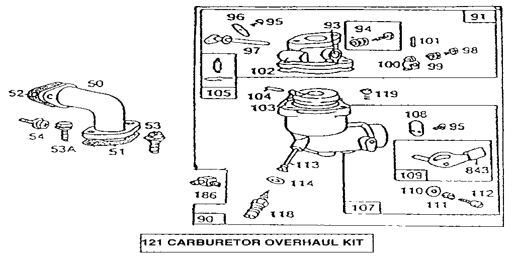 Carburetor overhaul kit