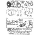 Craftsman 9172559105 starting motor and blower housing diagram
