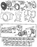 Starting motor and blower housing