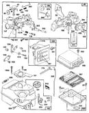 Carburetor, air cleaner, and fuel tank assembly