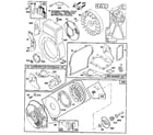 Briggs & Stratton 135202-0119-01 rewind starter and flywheel assembly diagram
