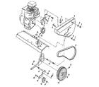 Craftsman 917298352 belt guard and pulley assembly diagram