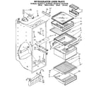 Kenmore 1069535720 refrigerator liner diagram
