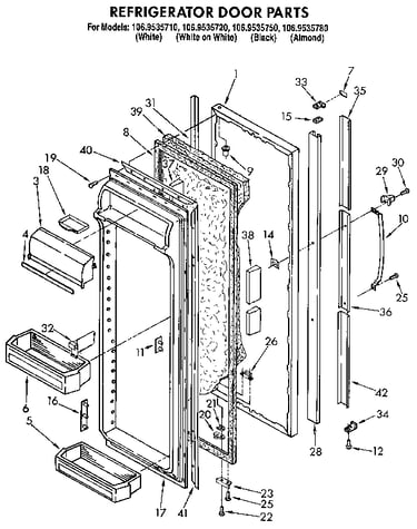 Refrigerator door