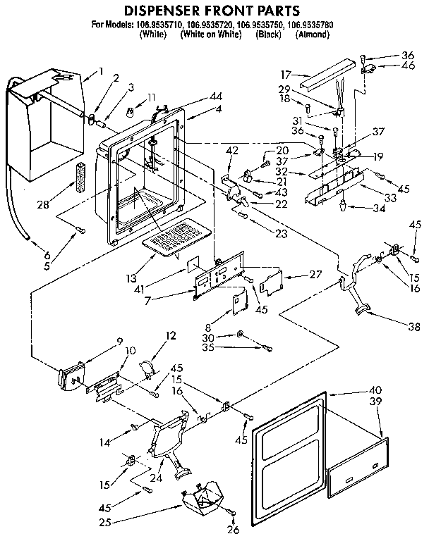 DISPENSER FRONT