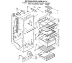 Kenmore 1069532850 refrigerator liner diagram