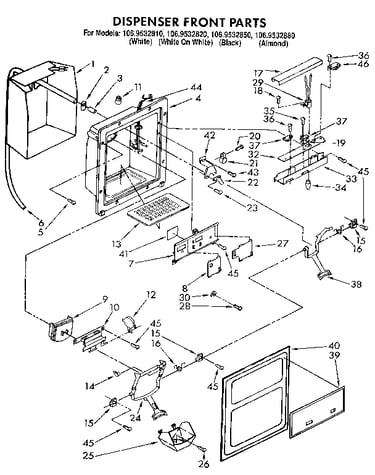 Dispenser front