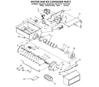 Kenmore 1069537620 motor and ice container diagram