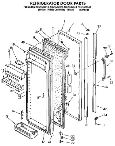 Refrigerator door