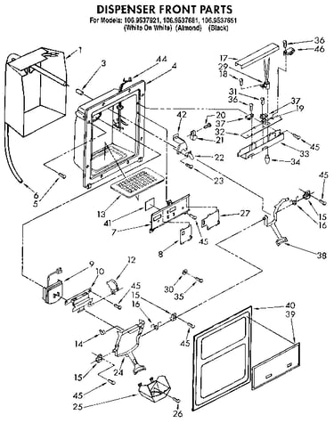 Dispenser front