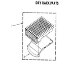 Kenmore 11087983830 dry rack parts diagram