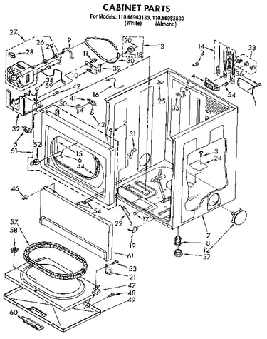 Cabinet parts