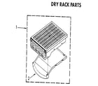 Kenmore 11086983830 dry rack parts diagram