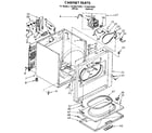 Kenmore 11096272000 cabinet parts diagram