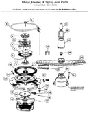 Motor, heater, and spray arm details