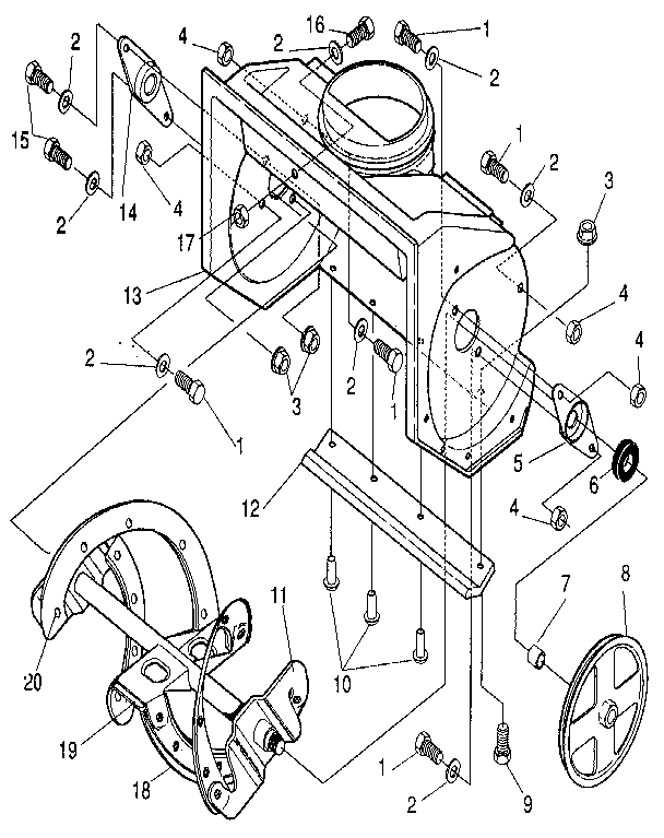 Auger housing
