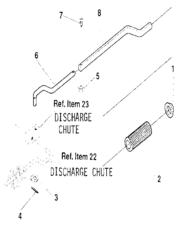 Chute control rod