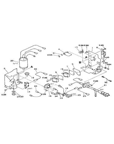 Power cord terminal assembly (100v)