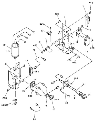 Power cord terminal assembly (100v)