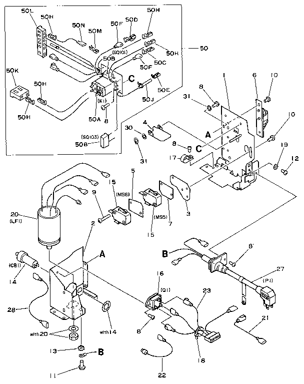 Power cord terminal assembly (115v)