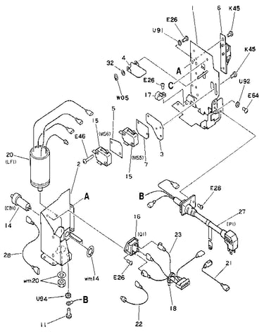 Power cord terminal assembly (115v)