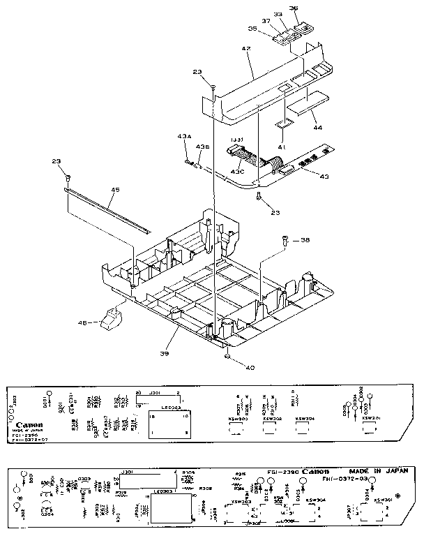 Cassette pick-up assembly (pc-20 only) (2/2)