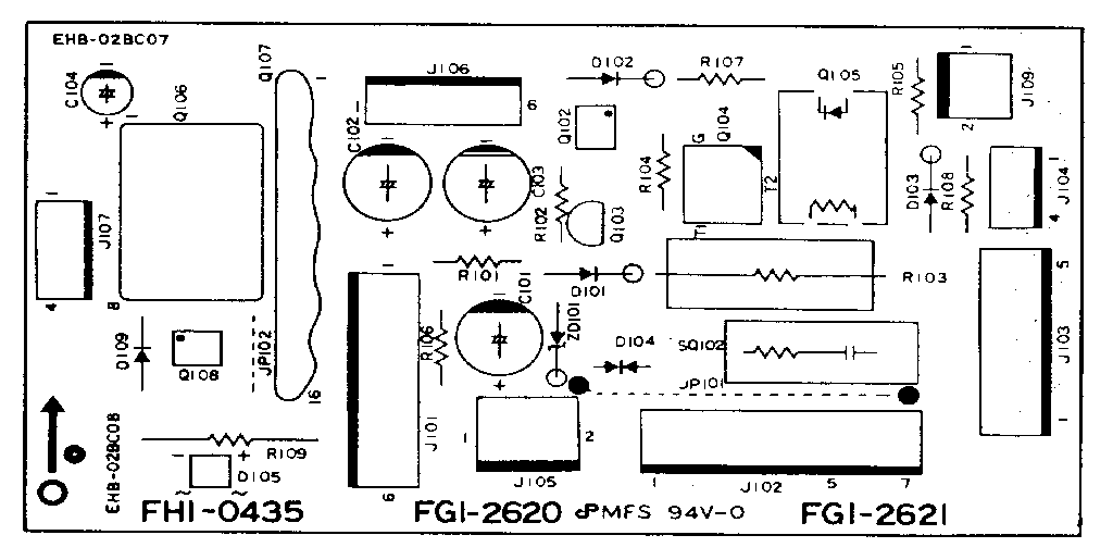 Ac driver pcb assembly (type 2)