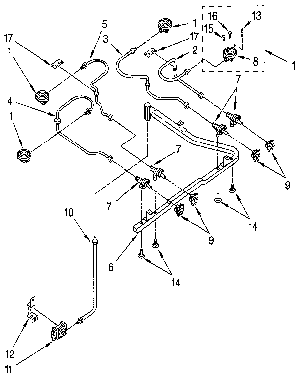 Cooktop burner