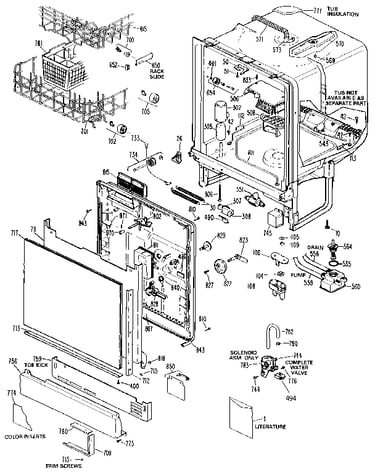 Cabinet and door