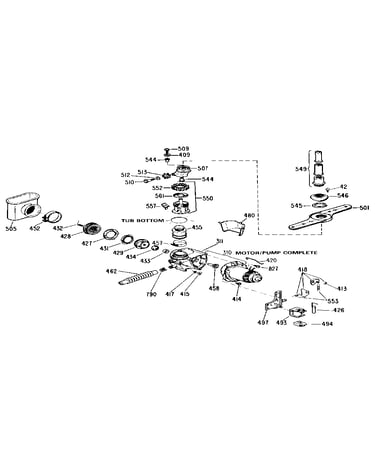 Motor pump mechanism