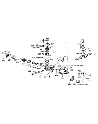 Motor pump mechanism