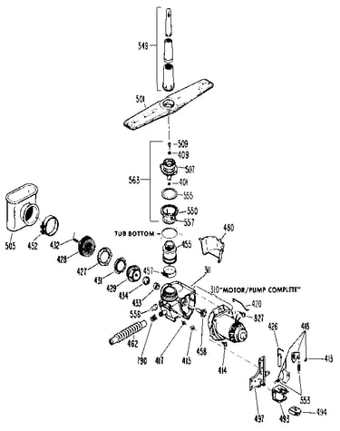 Motor-pump mechanism