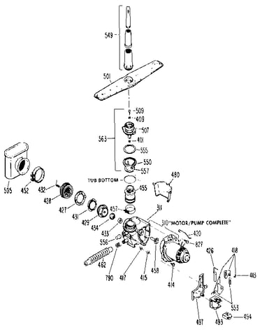 Motor-pump mechanism