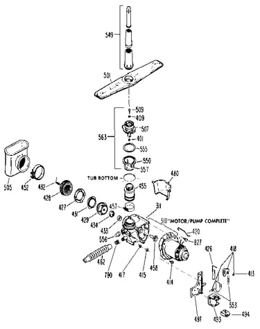 Motor-pump mechanism