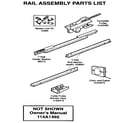 Craftsman 139536191SR rail assembly diagram